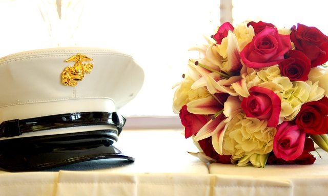 Cap and Bouquet