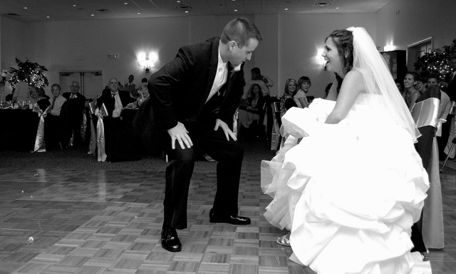 Groom During Garter Ceremony