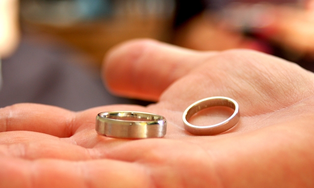 Best Man Holding Wedding Bands