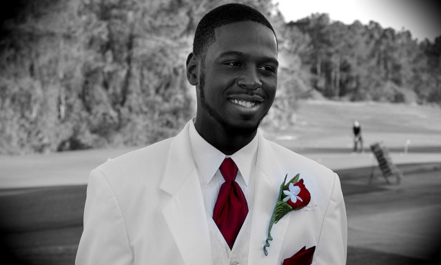 Smiling Groom - Hand Colored