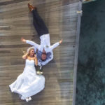 aerial wedding photographer Clearwater Beach FL